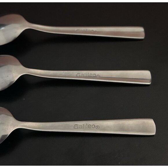 Galileo 5” Stainless Steel Spoon Set Of 3 Crate & Barrel Replacement - Picture 3 of 4